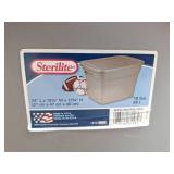 (7) Like New Totes with Lids (7) Like New Totes with Lids