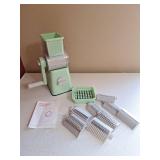 Mint Green Manual Food Processor with Multiple Blades Mint Green Manual Food Processor with Multiple Blades