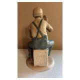 Porcelain Clockmaker Figurine Approximately 8 Inches Tall Porcelain Clockmaker Figurine Approximately 8 Inches Tall