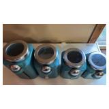 Kitchen Canisters w/ Hanging Scoops Kitchen Canisters w/ Hanging Scoops