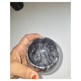 Gray Marble Stemmed Goblet Gray Marble Stemmed Goblet