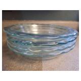 (4) 9.5 Ruffle Edge Pyrex Pie Pans (4) 9.5 Ruffle Edge Pyrex Pie Pans