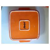 Parini Orange and Black Casserole Dish Parini Orange and Black Casserole Dish