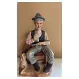 Porcelain Sheriff Figurine Approximately 8 Inches Tall Porcelain Sheriff Figurine Approximately 8 Inches Tall