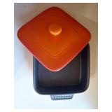 Parini Orange and Black Casserole Dish Parini Orange and Black Casserole Dish