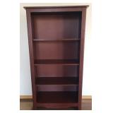 Wood Bookshelf - 29.5 W x 13.5in D x 56.5in T - with Adjustable Shelves