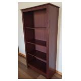Wood Bookshelf - 29.5 W x 13.5in D x 56.5in T - with Adjustable Shelves