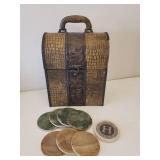 Triple Wine Bottle Caddy, Cog Design B/O Wall Clock, "Girlfriends" Wall Decor, Glass/Crystal Vases, Thirsty Stone Coasters, Votives, Wax Melts, & Rue 21 3-Wick Candle