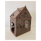 Metal Cottage Candle Lantern, Molded Wall/Over Door Plaque, Gold Serving Tray, Round Placemats, & Wood and Glass Decor