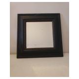 Vintage Velvet Trimmed Fall Throw Blanket, 2 Throw Pillows, Bronze Wash Framed Beveled Wall Mirror, Pottery Dish, and DanDee Plush "Pumpkin Farmer" Bear