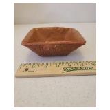 Vintage Velvet Trimmed Fall Throw Blanket, 2 Throw Pillows, Bronze Wash Framed Beveled Wall Mirror, Pottery Dish, and DanDee Plush "Pumpkin Farmer" Bear