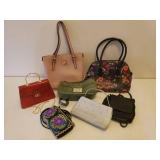 Lot of 7 Purses: Jaclyn Smith, Shydiva Co., Apt. 9, & Anne Klein