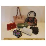 Lot of 7 Purses: Jaclyn Smith, Shydiva Co., Apt. 9, & Anne Klein