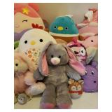 Large Lot of Plush Toys - and Netting Holder Hammock