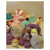 Large Lot of Plush Toys - and Netting Holder Hammock