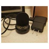 Tablet Screen Magnifier Stand, Emerson Research Smart Set Dual Alarm Clock/Radio, Extension Cord, Wireless Charging Station, and FireEx Smoke Alarm NIB