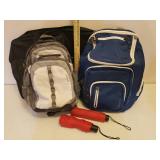 2 Embark Backpacks, Large Art/Project Canvas Satchel, and 2 Pop Up Umbrellas