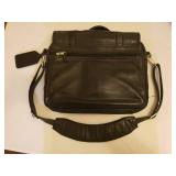 Black Leather Lap Top Computer Briefcases - 1 is Perry Ellis, 1 is Canyon Outback Leather Goods - Stamped Beechcraft