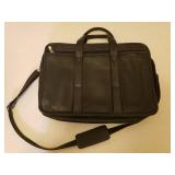 Black Leather Lap Top Computer Briefcases - 1 is Perry Ellis, 1 is Canyon Outback Leather Goods - Stamped Beechcraft