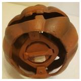 Cast Iron Double Sided Hanging/or Sitting Jack-O-Lantern - Holds Votive Candle/Light, and Woven Halloween Throw Blanket