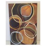 Large Contemporary Art Print on Hard Board Box Frame - 35in x 23in