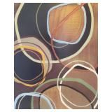 Large Contemporary Art Print on Hard Board Box Frame - 35in x 23in