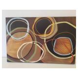 Large Contemporary Art Print on Hard Board Box Frame - 35in x 23in