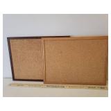 2 Framed Cork Boards, Multi Photo Frame, and 2 NIP 8x10 Photo Frames, and Two 5x7 Photo Frames