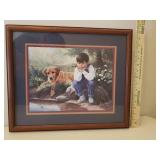 4 Vintage Framed Prints - 1 Needs Glass replaced