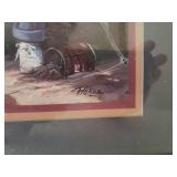 4 Vintage Framed Prints - 1 Needs Glass replaced