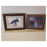 4 Vintage Framed Prints - 1 Needs Glass replaced