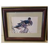 4 Vintage Framed Prints - 1 Needs Glass replaced