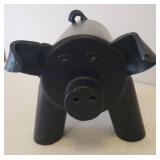 Custom Made HEAVY Black Iron Pig Door Stop/Bank - 12.5in L x 9in T x 9in W