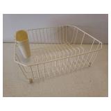 PUR Water Filter Pitcher, Wilton Cake Dome/Carrier, Dish Drying Rack, Domestic Diva Apron, and NIP Pink Plastic Cutlery Set