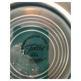 4 Forrest Green FIESTA Bread & Butter/Dessert Plates, and Drink Coolers, Wine Glass and Charm, and Margarita Glass