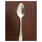 Vintage Wm. Rogers Silver Plate Flatware Service in Wood Presentation Box with 1 Drawer - Grapes Design - 92Pcs + Case