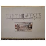 Vintage Fifth Avenue Ltd. "Estate" Pattern 24% Lead Crystal Serving Tray in Original Box - 17in L x 9.5in W