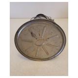 Antique DIETZ D-LITE No. 2 Oil Lamp with Original Dietz Glass Globe - 7.5in W x 7.5in D x 17.5in T