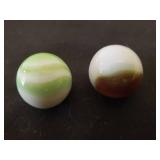 Lot of 7 Antique Glass Shooter Marbles