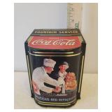 Vintage Remington Coca-Cola Bottle Watch Fob Single Blade Pocket Knife &1995 Coca-Cola Retro Design Tobacco Tin