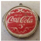 Antique Coca-Cola Double Blade Watch Fob Pocket Knife - Mother of Pearl Case - 1.5in W Closed - Rare