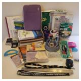 Large Lot of Office Supplies - Folders, Paper, Binders, CD