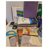 Large Lot of Office Supplies - Folders, Paper, Binders, CD