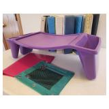Lap Desk and Box of Binders