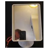 iHome Reflect - Adjustable Vanity Mirror with Bluetooth Audio & LED Lighting - Model #ICVBT2 - with Cords - Powers On