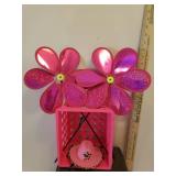 Pucci Pups Plush Puppy in Case, Craft Caddy, Flower Pinwheel Spinners, Musical Jewelry Box & Travel Box, Pink Metal Waste Can, Groovy Scrapbook Kit, and Pink Tote