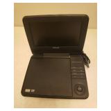 Philips Portable DVD Player, Motorola SURFboard, LINKSYS AC1200+ Router, and various Cables & Power Cords