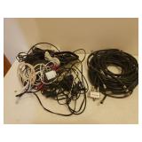 Philips Portable DVD Player, Motorola SURFboard, LINKSYS AC1200+ Router, and various Cables & Power Cords