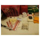 Sewing Supplies and Vintage SINGER Sewing Book