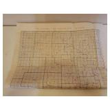 Vintage Geological Books from Wyoming, Colorado, and Central Oklahoma - Large Vintage Oklahoma Seismograph Highs Map